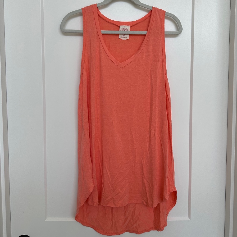 Salmon/Coral Freeloader Sleeveless Tunic
